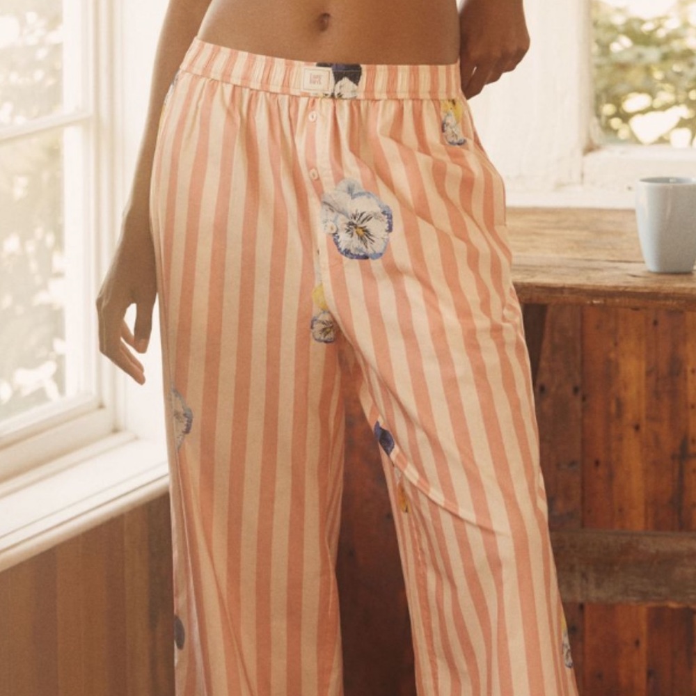 Anthropologie Wren boxer  Pajama Pants. Nay Bellamy Print Size Large